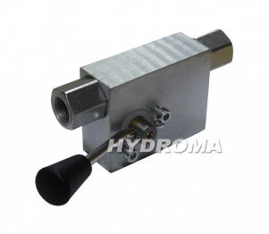 zámok hydraulický - obojstranný s pilotným ovládaním a ručným uzatváraním
